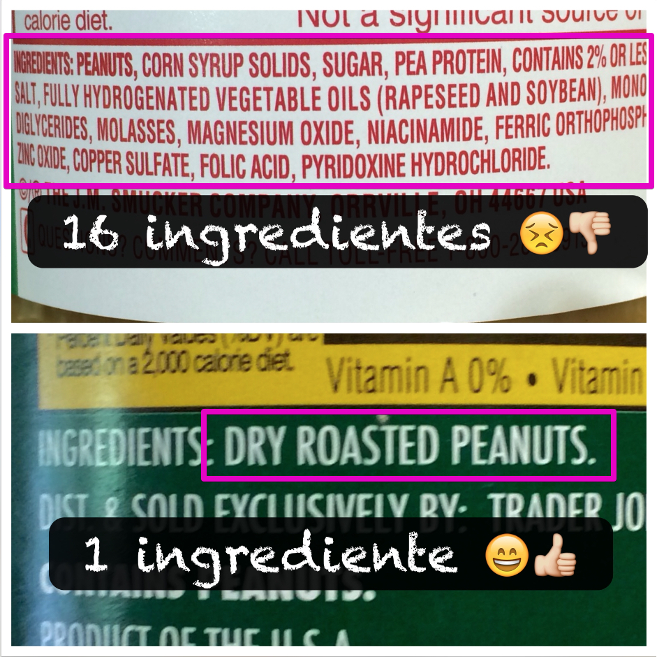 revisar ingredientes alimentos